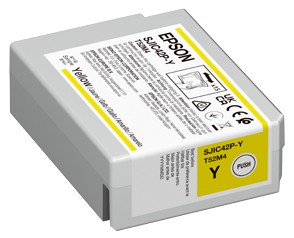 ORIGINALE Epson Cartuccia d'inchiostro giallo C13T52M440 SJIC42P-Y 50ml