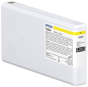 ORIGINALE Epson Cartuccia d'inchiostro giallo C13T55W400 T55W4 200ml