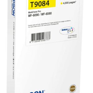 ORIGINALE Epson Cartuccia d'inchiostro giallo C13T908440 T9084 XL 4000 pagine 39ml XL