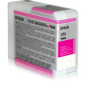 ORIGINALE Epson Cartuccia d'inchiostro magenta C13T580A00 T580A 80ml