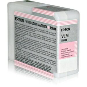 ORIGINALE Epson Cartuccia d'inchiostro magenta (chiaro) C13T580B00 T580B 80ml