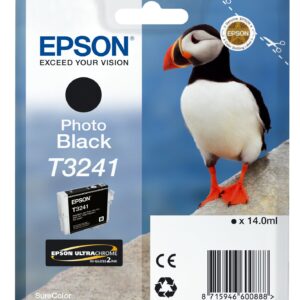 ORIGINALE Epson Cartuccia d'inchiostro nero C13T32414010 T3241 4200 pagine 14ml