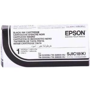 ORIGINALE Epson Cartuccia d'inchiostro nero C33S020701 SJIC18(K) 25,2ml