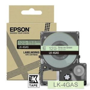 ORIGINALE Epson Nastro Grigiosuverde chiaro LK-4GAS C53S672105