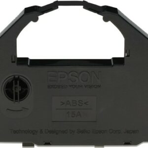 ORIGINALE Epson Nastro colorato nero C13S015262 LQ-680 nastro in tessuto, 2 milioni cifre