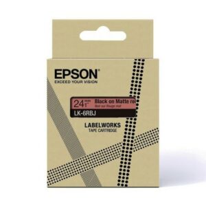 ORIGINALE Epson Nastro nerosuRosso LK-5RBJ C53S672072