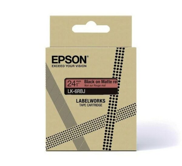 ORIGINALE Epson Nastro nerosuRosso LK-5RBJ C53S672072