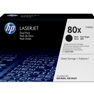 Originale Hp Toner Nero 80X Conf. 2 Pezzi