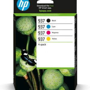 HP Confezione da 4 cartucce di inchiostro CMYK originali 937