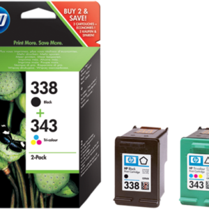 ORIGINALE HP Multipack nero / differenti colori SD449EE MCVP 338+343