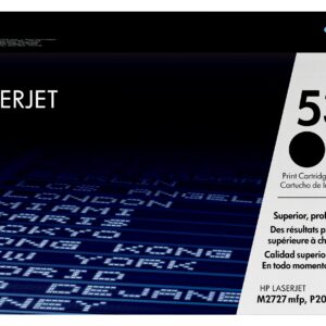 ORIGINALE HP toner nero Q7553A 53A 3000 pagine