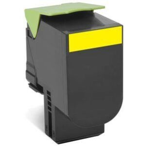 ORIGINALE Lexmark toner giallo 802XY 80C2XY0 4000 pagine cartuccia di stampa riutilizzabile