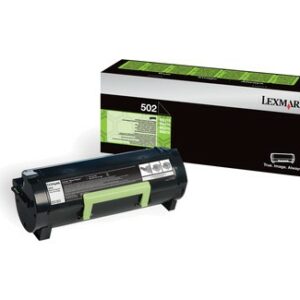 ORIGINALE Lexmark toner nero 502 50F2000 1500 pagine cartuccia di stampa riutilizzabile