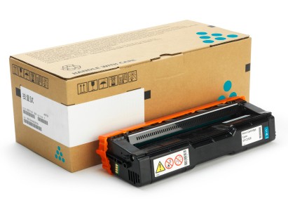 ORIGINALE Ricoh toner ciano 407717 SP C252HEC 6000 pagine