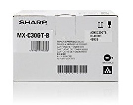 ORIGINALE Sharp toner nero MX-C30GTB 6000 pagine