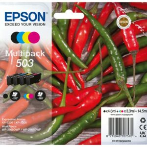 ORIGINALE Epson Multipack nero / ciano / magenta / giallo C13T09Q64010 503 705 pagine 3,3ml