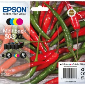 ORIGINALE Epson Multipack nero / ciano / magenta / giallo C13T09R64010 503 XL 1960 pagine 6,4ml