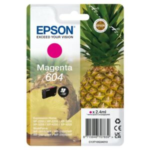 ORIGINALE Epson Cartuccia d'inchiostro magenta C13T10G34010 604 130 pagine 2,4ml