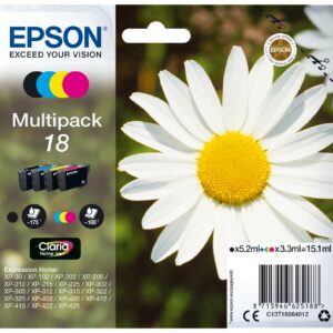 Epson Daisy Multipack Margherita 4 colori Inchiostri Claria Home 18