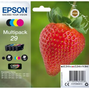 Originale Epson Cart. Ink Multicolor (B+C+M+Y) Serie Fragola