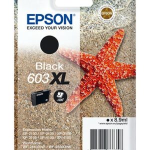 ORIGINALE Epson Cartuccia d'inchiostro nero C13T03A14010 603XL 500 pagine