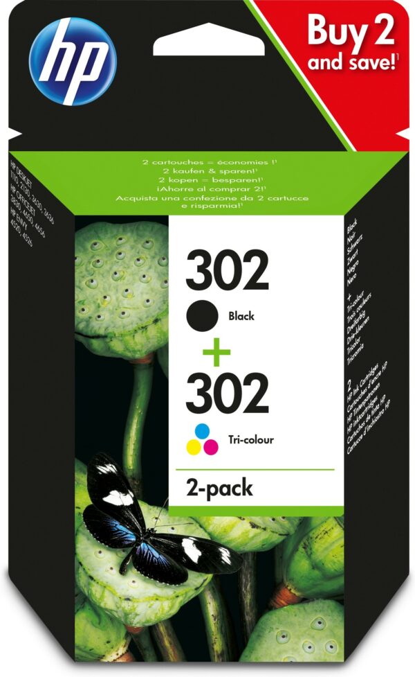 ORIGINALE HP Multipack nero / differenti colori X4D37AE 302