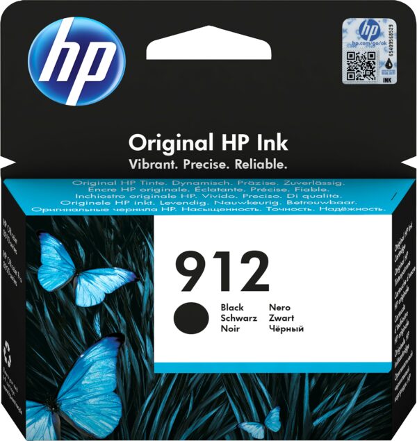 Originale Ink Hp 912 Nero Per Officejet Pro 8010/N912 300Pg