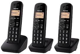 PANASONIC TELEFONO CORDLESS TGB613 TRIO NERO