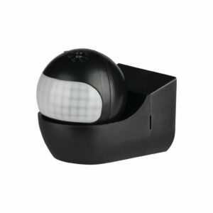 PIR Wall Sensor with Moving Head Black