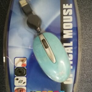 POWER X MINI MOUSE USB BLUE PASSION CON FILO RETRATTILE AH-M03009