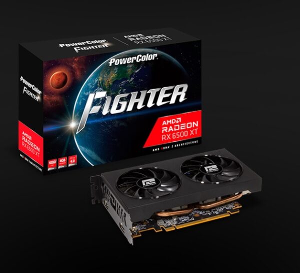 POWERCOLOR SCHEDA VIDEO RADEON FIGHTER RX 6500 XT OC EDITION 4GB GDDR6 4GBD6-DH/OC