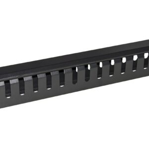 Pannello Guidacavi Per Armadi Rack 19" 1U A Gabbia Nero 483X42X70 Mm In Metallo