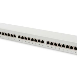 Pannello Patch 19" Schermato 24 Porte 8 Poli Rj45 Per Reti Categoria 5E - 1 Unita'