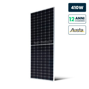 Pannello Solare Fotovoltaico AUSTA da 410W Silver Frame 1722x1134x30mm