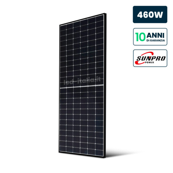 Pannello Solare Fotovoltaico SUNPRO TIER1 da 460W Black Frame 2094x1038x35mm