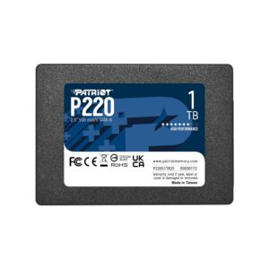 Patriot Ssd Interno P220 1Tb Sata3 2,5" Read/Write 500/500 Mbps