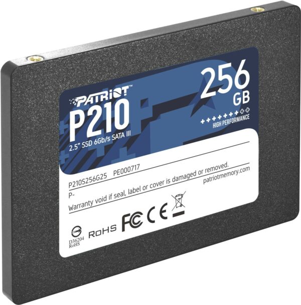 Patriot Ssd P210 256Gb Sata3 6Gb/S 2,5 500/400 Mb/S