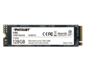 Patriot Ssd P300 128Gb M2 2280 Pcie Gen3, 1600Mbs/600Mbs R/W