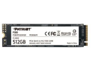 Patriot Ssd P300 512Gb M2 2280 Pcie Gen3, 1700Mbs/1200Mbs R/W