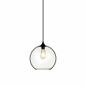 Pendant Light Globe Glass Transparent D:300mm