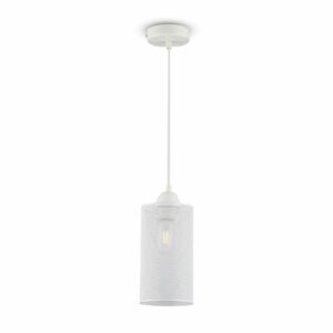 Pendant Light Matt White with White Canopy