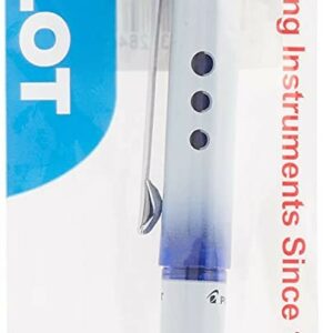 Penna a inchiostro liquido Pilot V Ball Grip 05 - Punta a sfera conica 0,5 mm - Linea 0,3 mm - Impugnatura in gomma - Colore blu