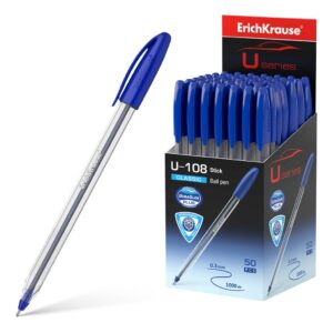 Penna a sfera Classic Stick Erichkrause U-108 - Tecnologia Ultra Glide - Inchiostro blu