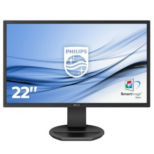 Philips Monitor 21,5 Led Tn 16:9 Fhd 1Ms 250Cdm, Vga/Dvi/Dp/Hdmi, Pivot, Multimediale