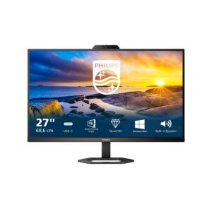 Philips Monitor 27 Led Ips 16:9 Fhd 1Ms 300 Cdm, Hdmi / Dp Pivot, Usb-C, Webcam, Multimediale