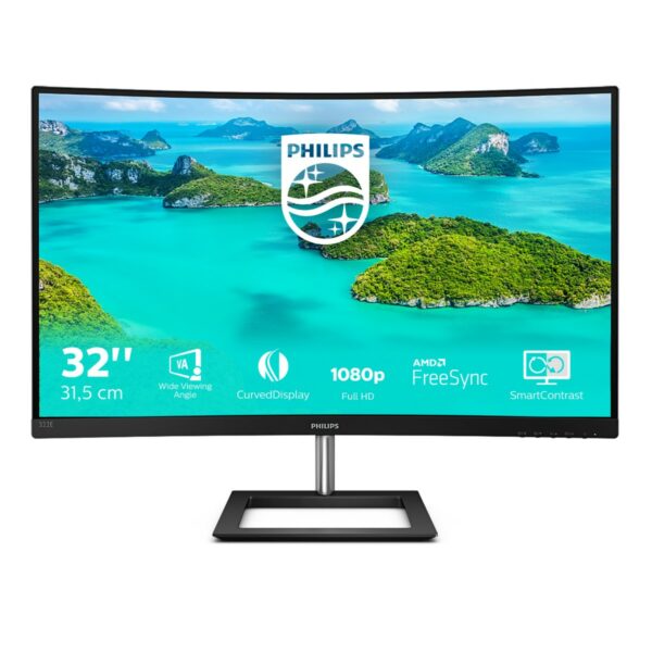 Philips Monitor 31,5 Led Va 16:9 Fhd 4Ms 250 Cdm, Vga/Dp/Hdmi