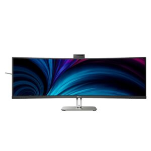 Philips Monitor Curvo 49 Led Va 32:9 4K Uhd 4Ms 450 Cdm, Reg Altezza, Usb-C Dock, Webcam, Dp/Hdmi