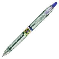 Pilot B2P Ecoball Penna a Sfera Retrattile BeGreen - Punta Rotonda 1mm - Linea 0.27mm - 86.64% Plastica Riciclata - Ricaricabile - Colore Blu