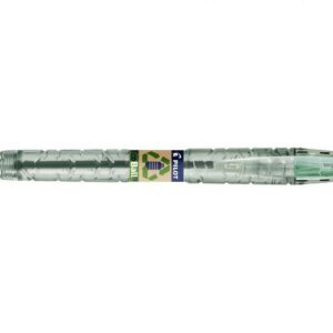 Pilot Penna a Sfera a Scatto B2P Ecoball BeGreen - Punta Tonda 1mm - Linea 0,27mm - 86,64% Plastica Riciclata - Ricaricabile - Colore Verde