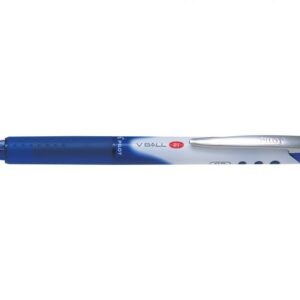 Pilot V Ball RT 07 Penna a sfera a inchiostro liquido - Retrattile - Punta a sfera conica da 0,5 mm - Corsa da 0,25 mm - Impugnatura in gomma - Colore blu